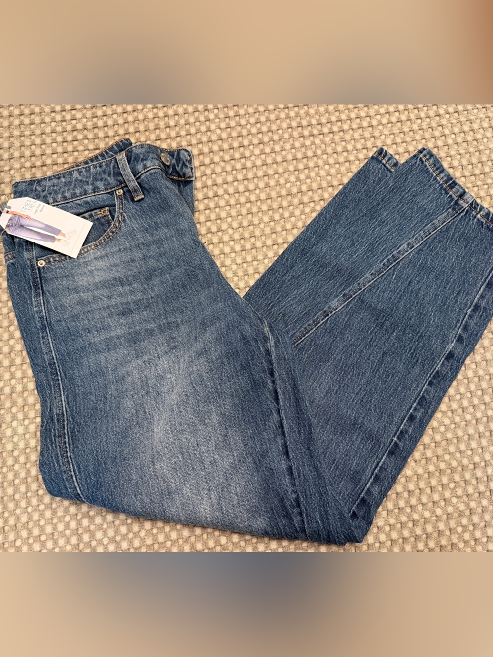 Time and Tru Blue Straight-Leg Jeans